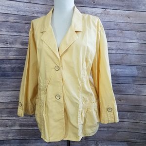 Chico's Yellow light jacket Blazer